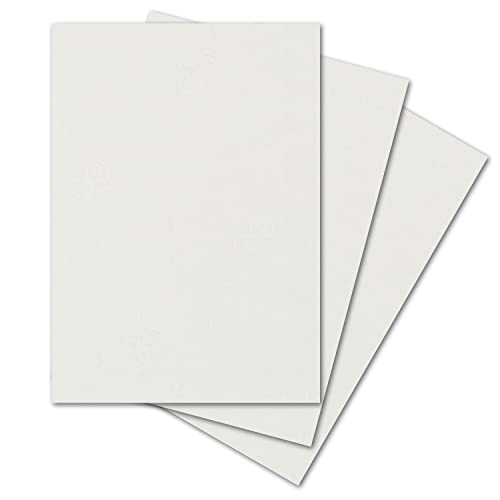 ARTOZ 50x Briefpapier - Ivory-Elfenbein DIN A4 297 x 210 mm - Edle Egoutteur-Rippung - Hochwertiges Designpapier Urkundenpapier