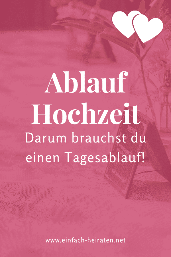 Ablauf Hochzeit