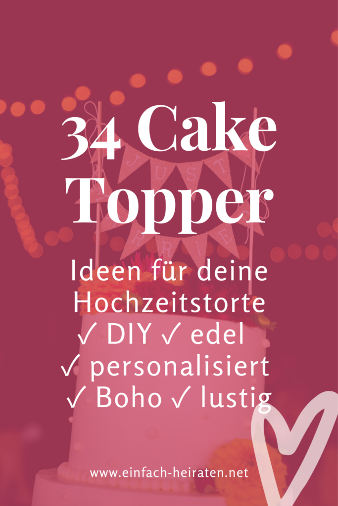 Cake Topper Hochzeit lustig personalisiert