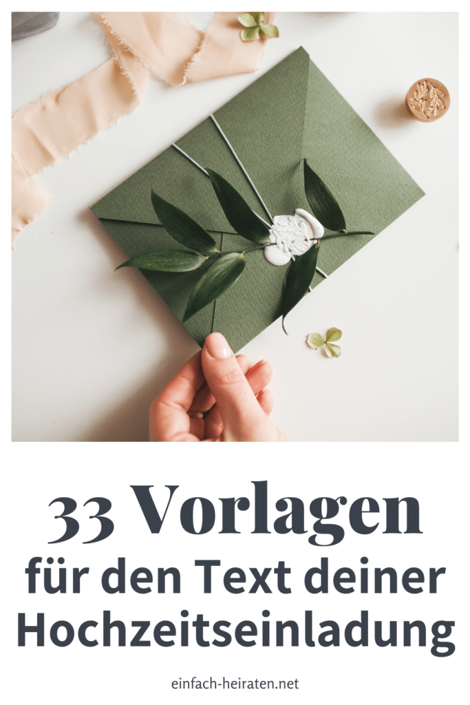 Mustertexte Hochzeitseinladungen